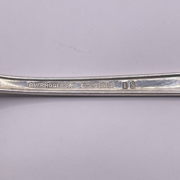 Wm Rogers TREASURE Silverplate 7 1/2" 7.5 Lot (2) Soup Spoon Silverware Overlaid - Picture 4 of 7